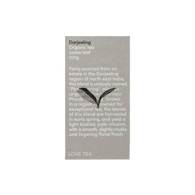 Love Tea Organic Darjeeling Tea Loose Leaf 100g